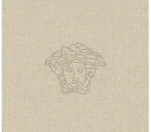 A.S. Création | Vliesová tapeta na stenu Versace 32950-2 | 0,70 x 3,3 m | metalická, béžová