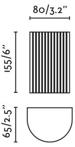 FARO 40544 - Nástenné svietidlo SOLE 2xGU10/8W/230V šedá vrúbkovaná guľatý