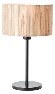 Brilliant - Stolná lampa WIMEA 1xE27/52W/230V čierna/béžová