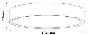 Brilliant - LED stropné svietidlo SLIMLINE LED/24W/230V pr. 34,5 cm gumovník