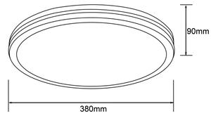 Brilliant - LED stropné svietidlo LASKOS LED/22W/230V pr. 38 cm gumovník