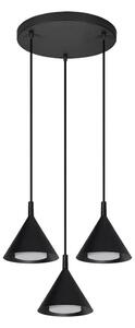 BRILAGI - Závesný luster na lanku CONE TRIPLE ROUND 3xGX53/15W/230V čierna