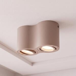 BRILAGI - Bodové svietidlo MIA DOUBLE 2xGU10/30W/230V béžová