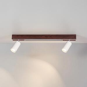 BRILAGI - LED bodové svietidlo SELE 2xGU10/30W/230V + LED/15W biela/dubový dekor