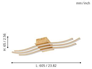 Eglo 97743 - LED prisadený luster MIRAFLORES 3xLED/8,6W/230V