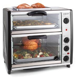 OneConcept All-You-Can-Eat, dvojitá minirúra s grilovaciou platňou, 42 l, 2350 W