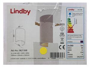 Lindby Lindby - LED Nástenné svietidlo JENKE 2xLED/2,5W/230V LW1487 + záruka 3 roky zadarmo