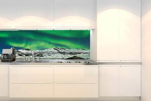 DIMEX | Fototapeta do kuchyne Zornička KI-180-139 | 180 x 60 cm | zelená, modrá, biela, čierna