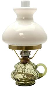 Floriánova huť Petrolejová lampa ANNA 33 cm lesná zelená veľká krakle FL0048 + záruka 3 roky zadarmo
