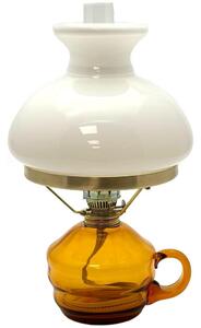 Floriánova huť Petrolejová lampa KLÁRA 34 cm amber FL0049 + záruka 3 roky zadarmo