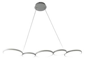 LED Luster na lanku OLYMPIA 5xLED/10W/230V šedá