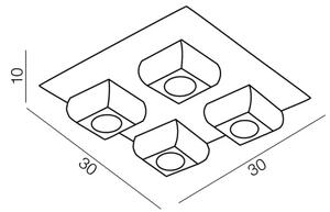 Moderné stropné svietidlo Rubic 4