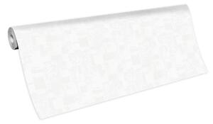 DIMEX | Vliesová tapeta na stenu WPE-901110 | 1,06 x 25 m | biela pretierateľná