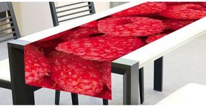 DIMEX | Behúň na stôl Maliny TS 009 | červená | 40 x 140 cm