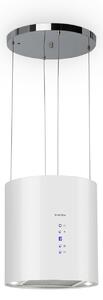 Klarstein Barett, digestor, 35 cm, ostrovčekový, 560 m³/h, LED, filter s aktívnym uhlím, biely