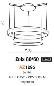 Dizajnový luster Zola