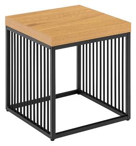 Actona Odkladací stolík Strington 40 cm divoký dub/čierny