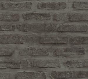 A.S. Création | Vliesová tapeta na stenu New Walls 37422-3 | 0,53 x 10,05 m | čierna, šedá