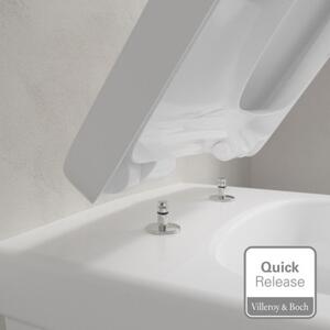 VILLEROY & BOCH Architectura - Závesné WC so sedadlom SoftClosing, DirectFlush, CeramicPlus, alpská biela 5685HRR1