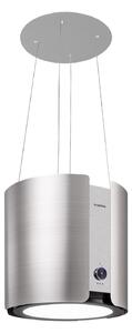 Klarstein Skyfall Smart, digestor, 45 cm, ostrovčekový, 402 m³/h, LED, nehrdzavejúca oceľ, strieborný