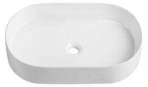 Cerano Federico, keramické umývadlo na dosku 600x380x130 mm, biela lesklá, CER-CER-417185