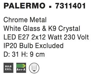 Moderné stropné svietidlo Palermo 31 Chrome