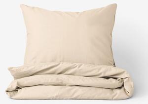 Goldea bavlnené posteľné obliečky - béžové 140 x 200 a 70 x 90 cm