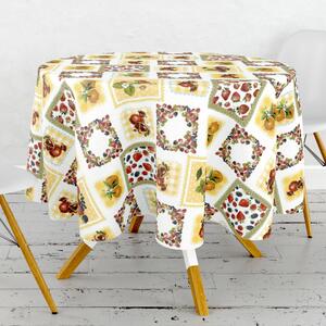 Obrus ​​PVC okrúhly Fl-1694 - letný pôžitok (rôzne veľkosti)