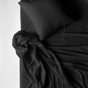Goldea bavlnené posteľné obliečky - čierne 140 x 200 a 70 x 90 cm