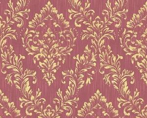A.S. Création | Vliesová tapeta na stenu Metallic Silk 30659-6 | 0,53 x 10,05 m | červená, metalická
