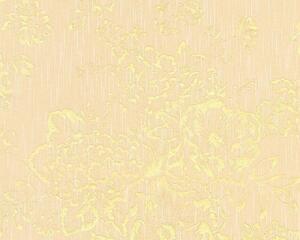 A.S. Création | Vliesová tapeta na stenu Metallic Silk 30657-3 | 0,53 x 10,05 m | krémová, zlatá