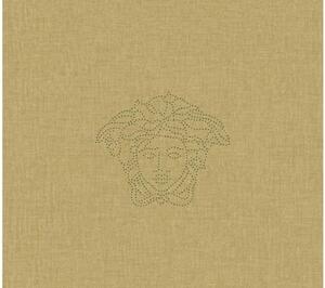 A.S. Création | Vliesová tapeta na stenu Versace 32950-3 | 0,70 x 3,3 m | metalická, žltá