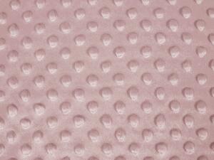 Biante Hrejivé posteľné obliečky Minky 3D bodky MKP-051 Staroružové Predĺžené 140x220 a 70x90 cm