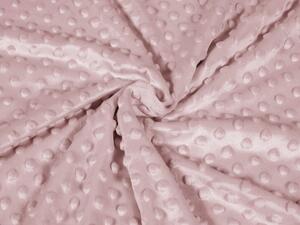 Biante Detské posteľné obliečky do postieľky Minky 3D bodky MKP-051 Staroružové Do postieľky 90x120 a 40x60 cm