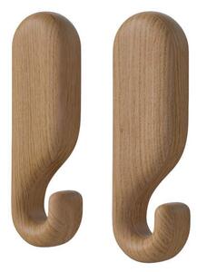 Bolia Nástenný vešiak Nob 8.5 cm 2ks, oiled oak
