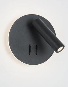 Moderné nástenné svietidlo Penor čierne