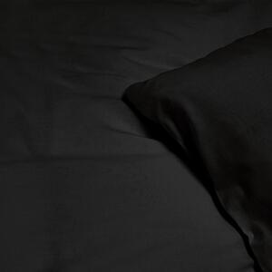 Goldea luxusné obliečky z bavlneného saténu - antracitovo čierne 140 x 200 a 70 x 90 cm