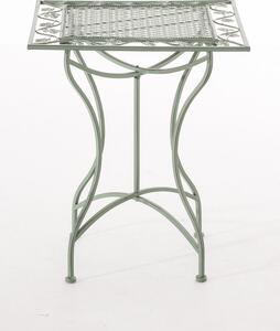 Kovový stôl GS19599 - Zelená antik