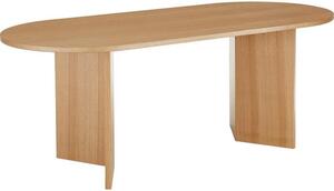 Oválny drevený jedálenský stôl Toni, 200 x 90 cm