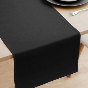 Goldea behúň na stôl loneta - čierny 35x120 cm