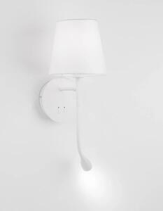 Dizajnové nástenné svietidlo Nia 19 biele