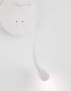 Dizajnové nástenné svietidlo Nia 19 biele
