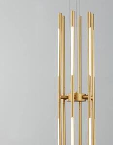 LED luster Raccio 85 zlaté s diaľkovým ovládaním