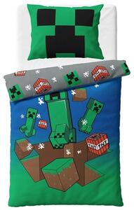 Detské obliečky Minecraft Creeper Explode 140x200/70x90 cm