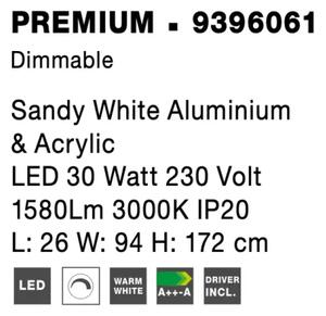LED stojaca lampa Premium 26 biele