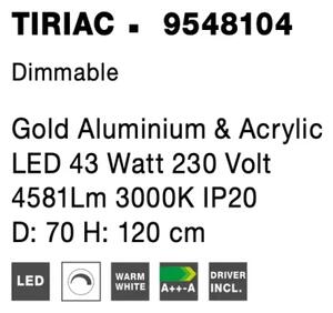 LED luster Tiriac 70 zlaté