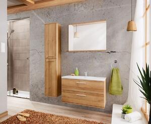 CMD Via Domo - Kúpeľňová skrinka vysoká Remik Riviera - prírodná - 30x160x25 cm