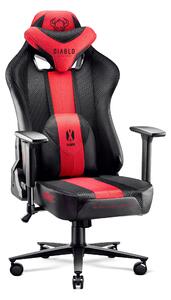 Látkové herné kreslo Diablo X-Player 2.0 King Size, karmínovo-antracitové