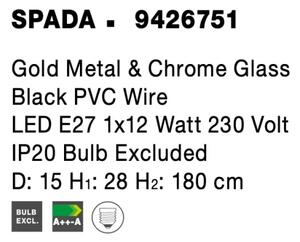 LED luster Spada 15 Chrome