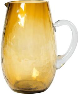 Väčší ručne fúkaný džbán s tepaným povrchom Hammered, 2 L